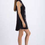 Vestido mini alamares