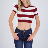 Top líneas detalle trenza