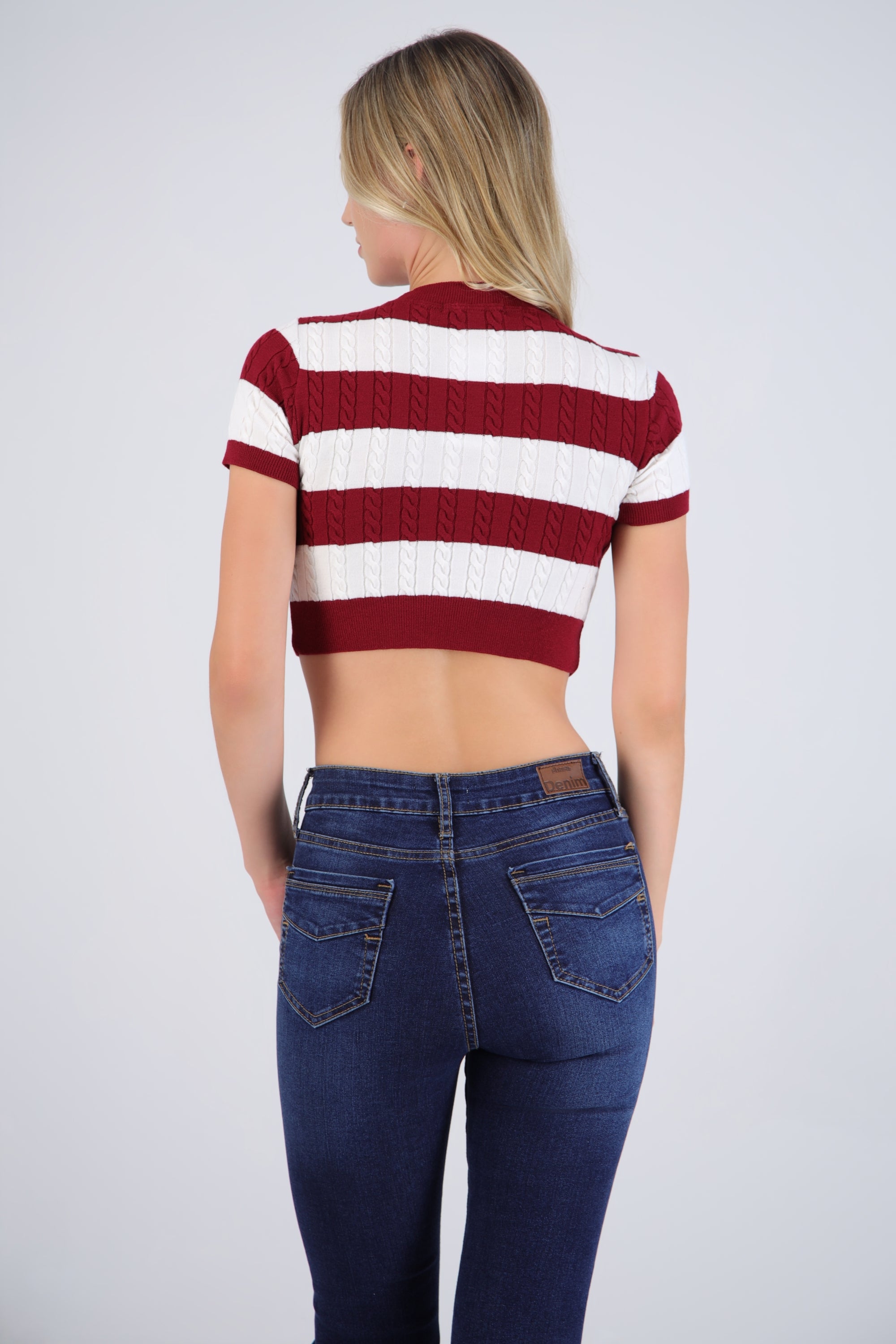 Top líneas detalle trenza