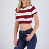 Top líneas detalle trenza