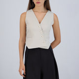 Chaleco cruzado bolsas