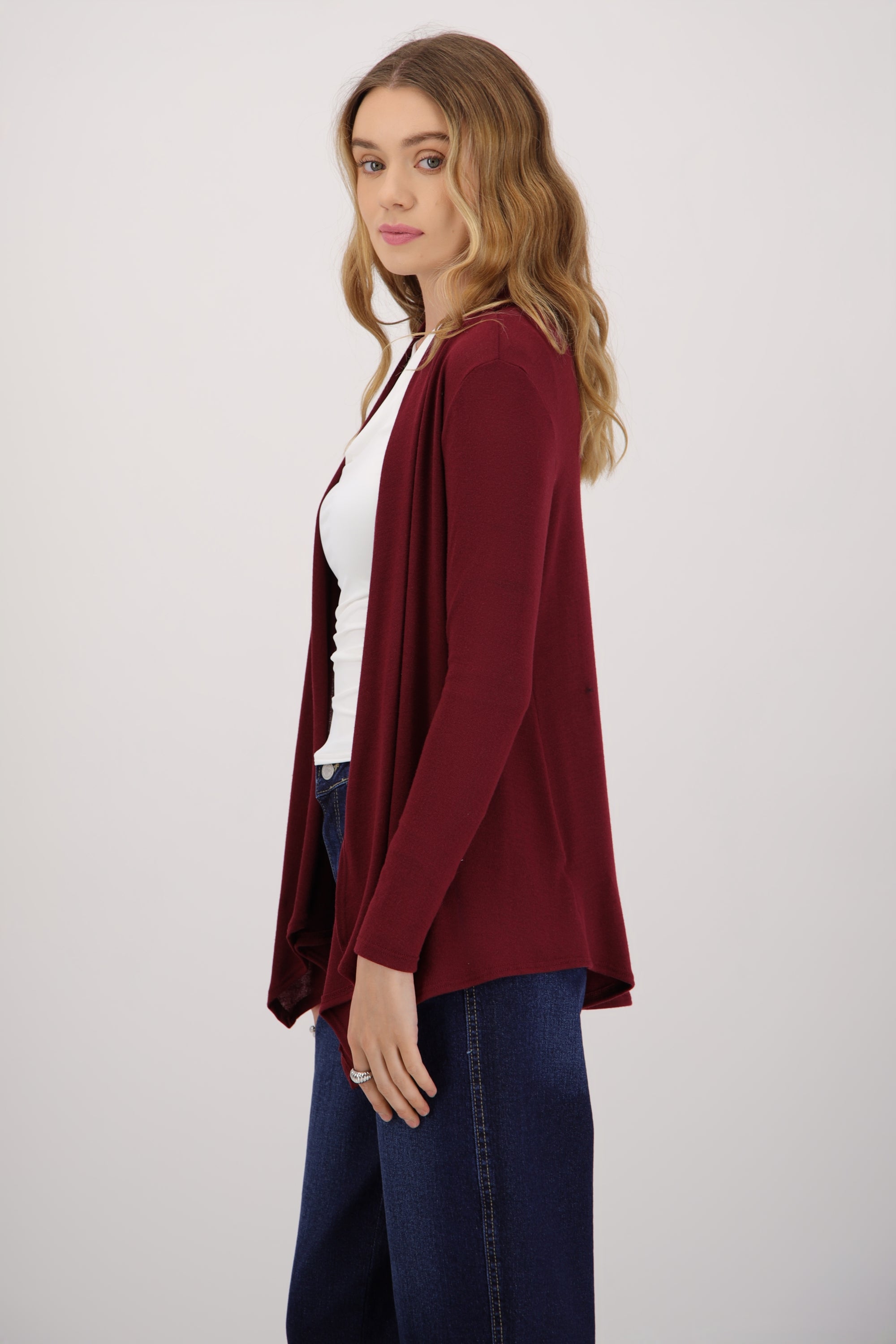 Cardigan manga larga ligero largo VINO