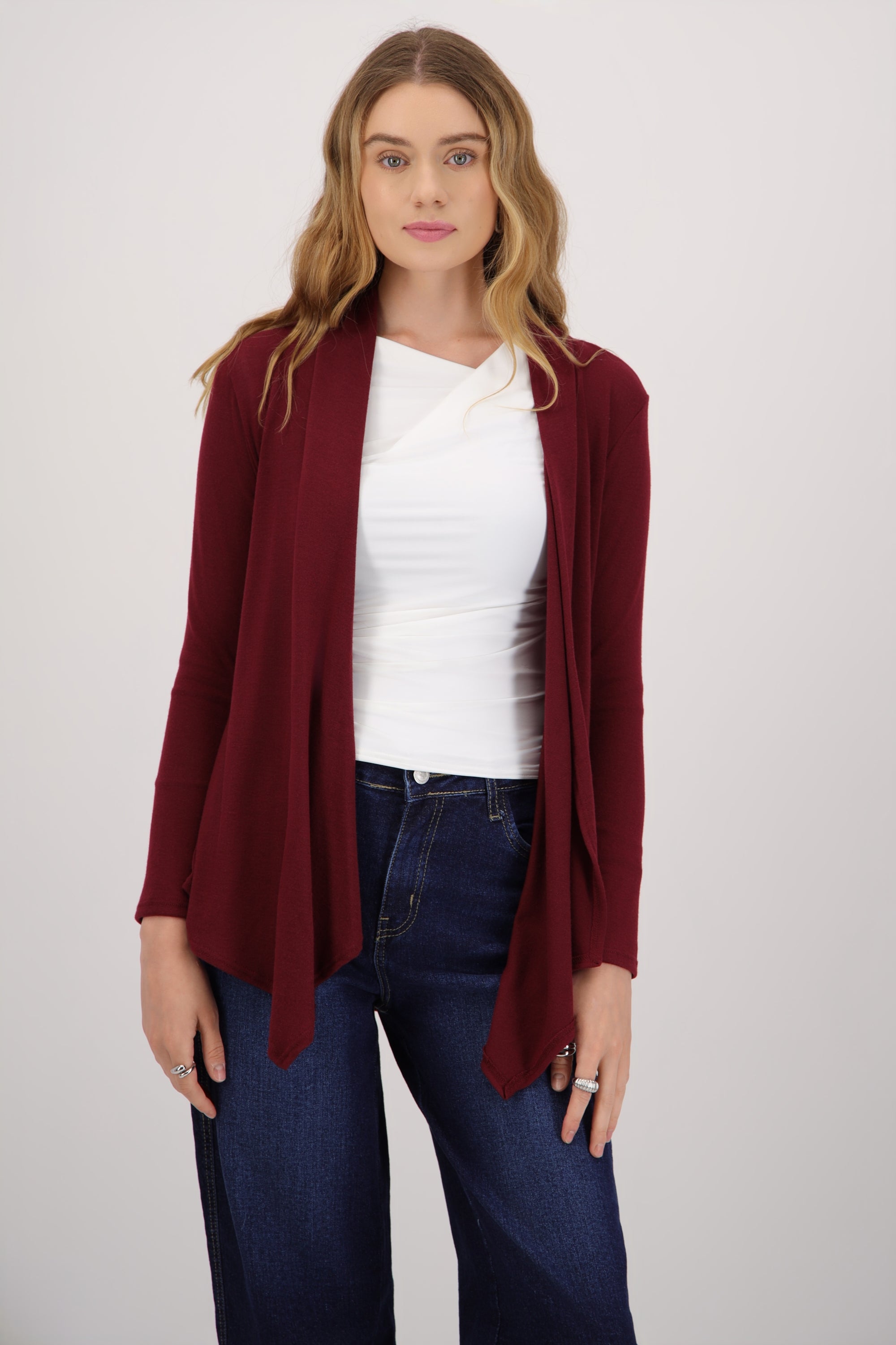 Cardigan manga larga ligero largo VINO