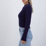 Suéter crop peluche