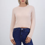Suéter crop peluche