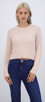 Suéter crop peluche