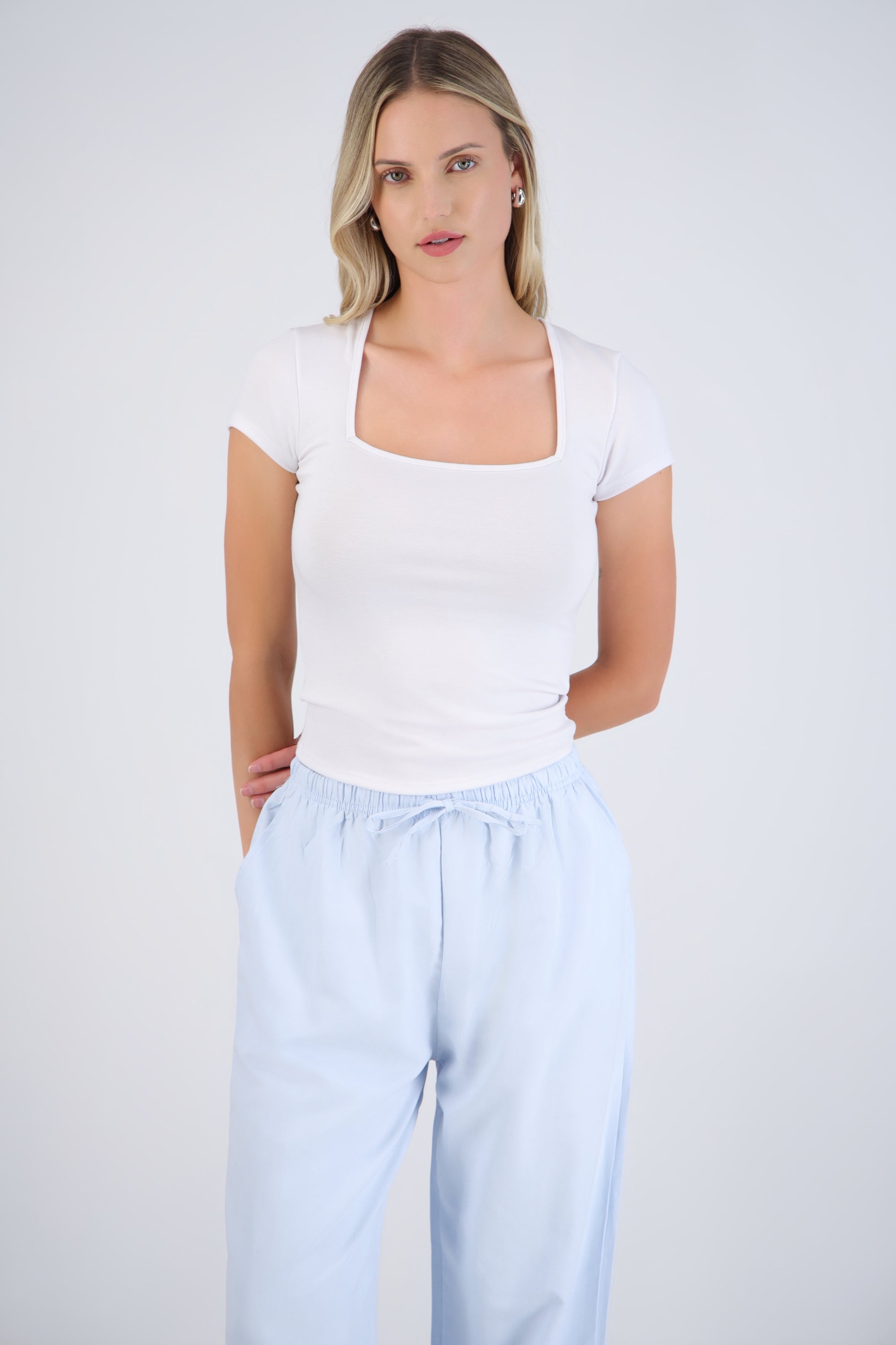 Top escote cuadrado m/c