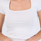 Top escote cuadrado m/c