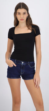 Top escote cuadrado m/c