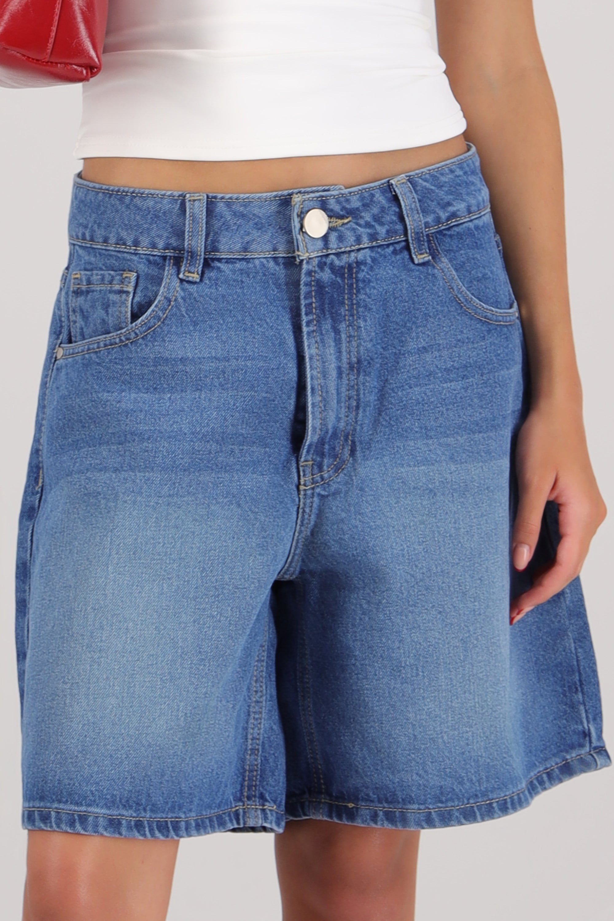 Bermuda midi denim MEDIUM WASH