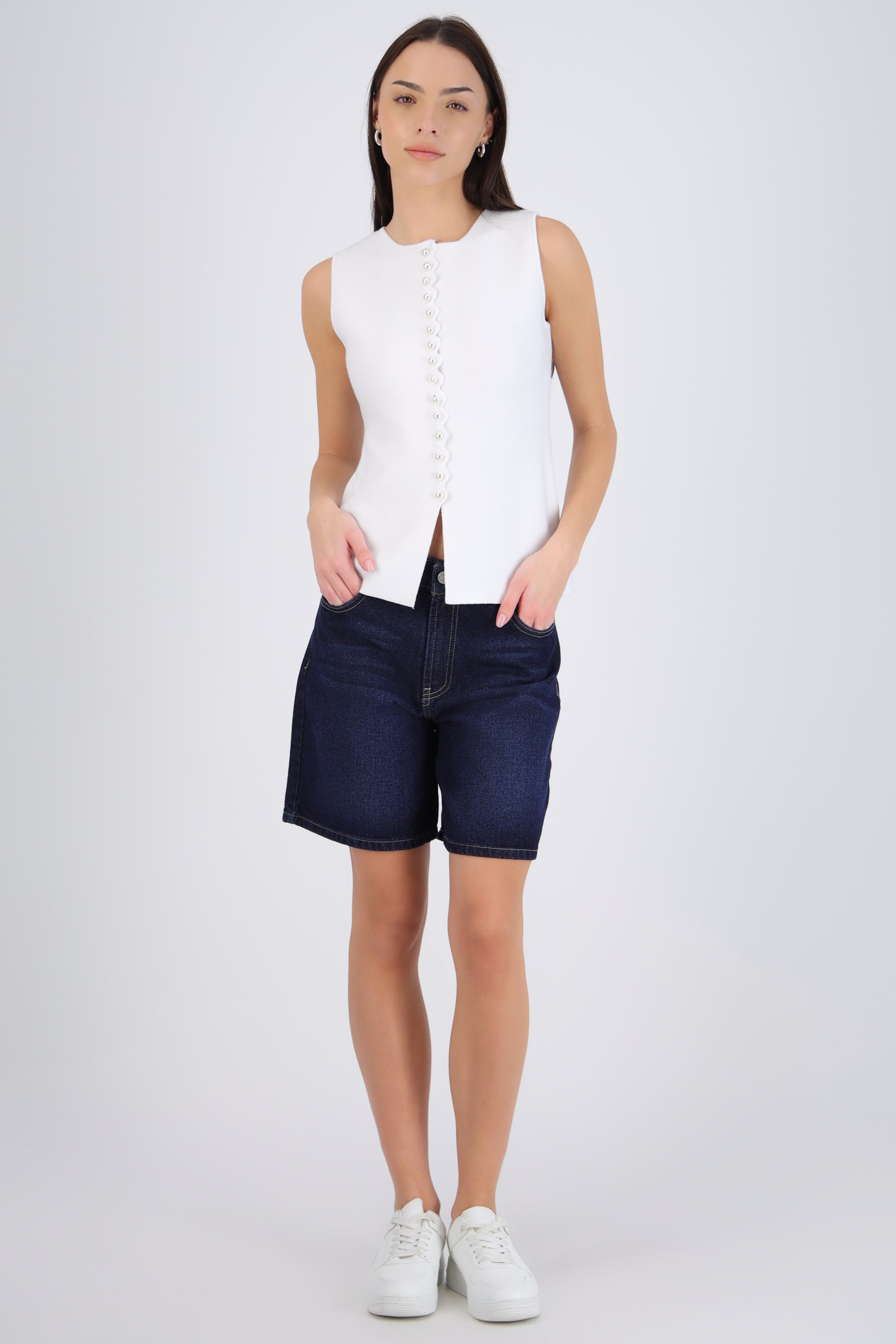 Bermuda midi denim