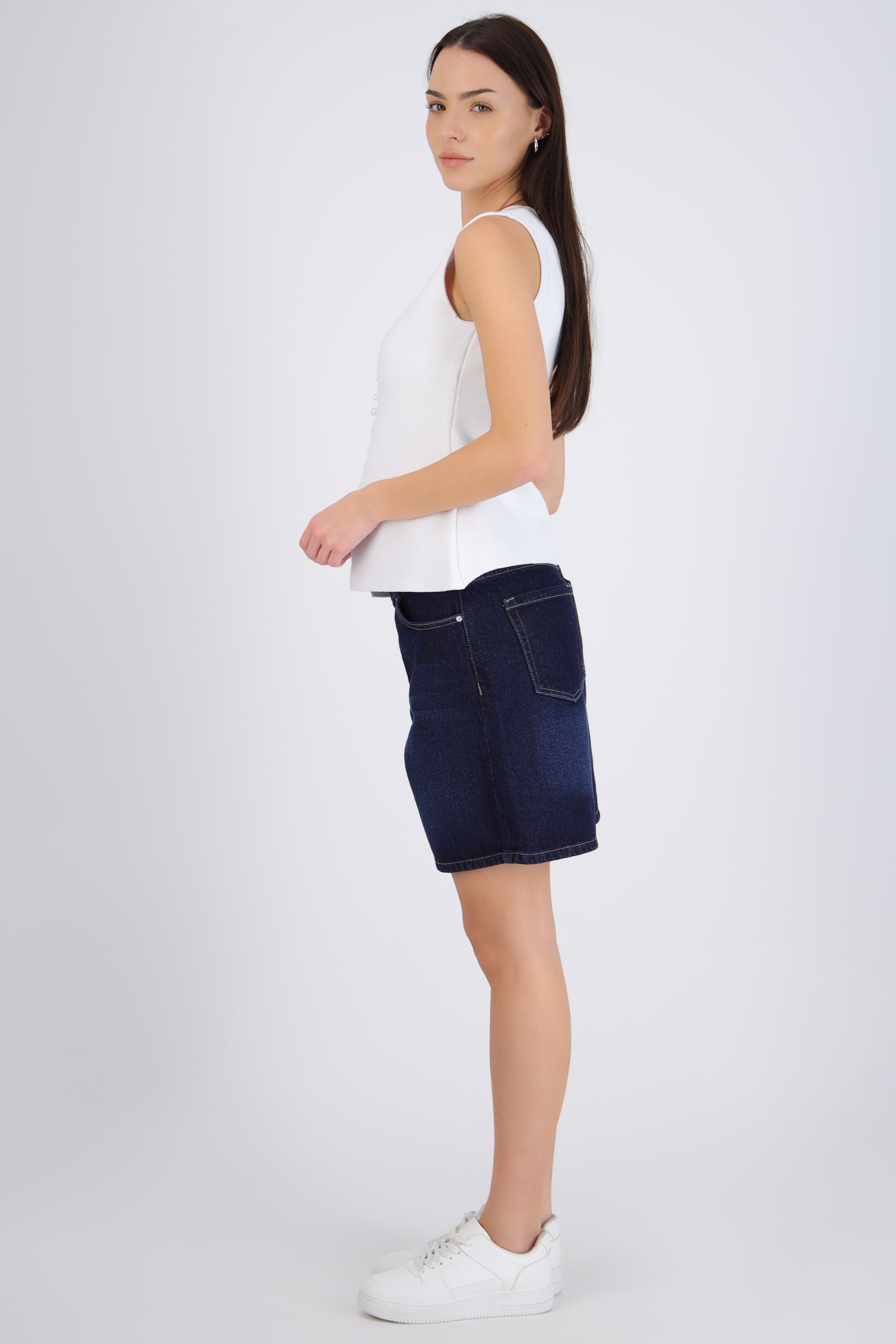 Bermuda midi denim