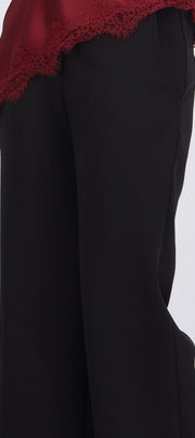 Pantalón cropped cintura alta