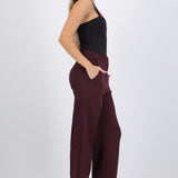 Pantalón cropped cintura alta