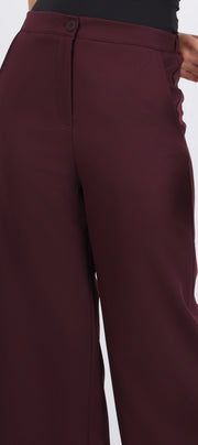 Pantalón cropped cintura alta