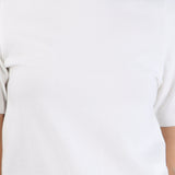 Top knit manga corta