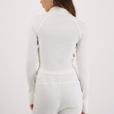 Chamarra deportiva rib tacto suave