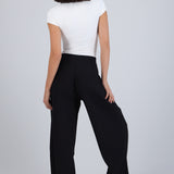 Pantalón barrel con bolsas