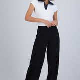 Pantalón barrel con bolsas