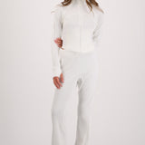 Leggings flare rib tacto suave