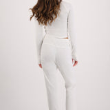 Leggings flare rib tacto suave