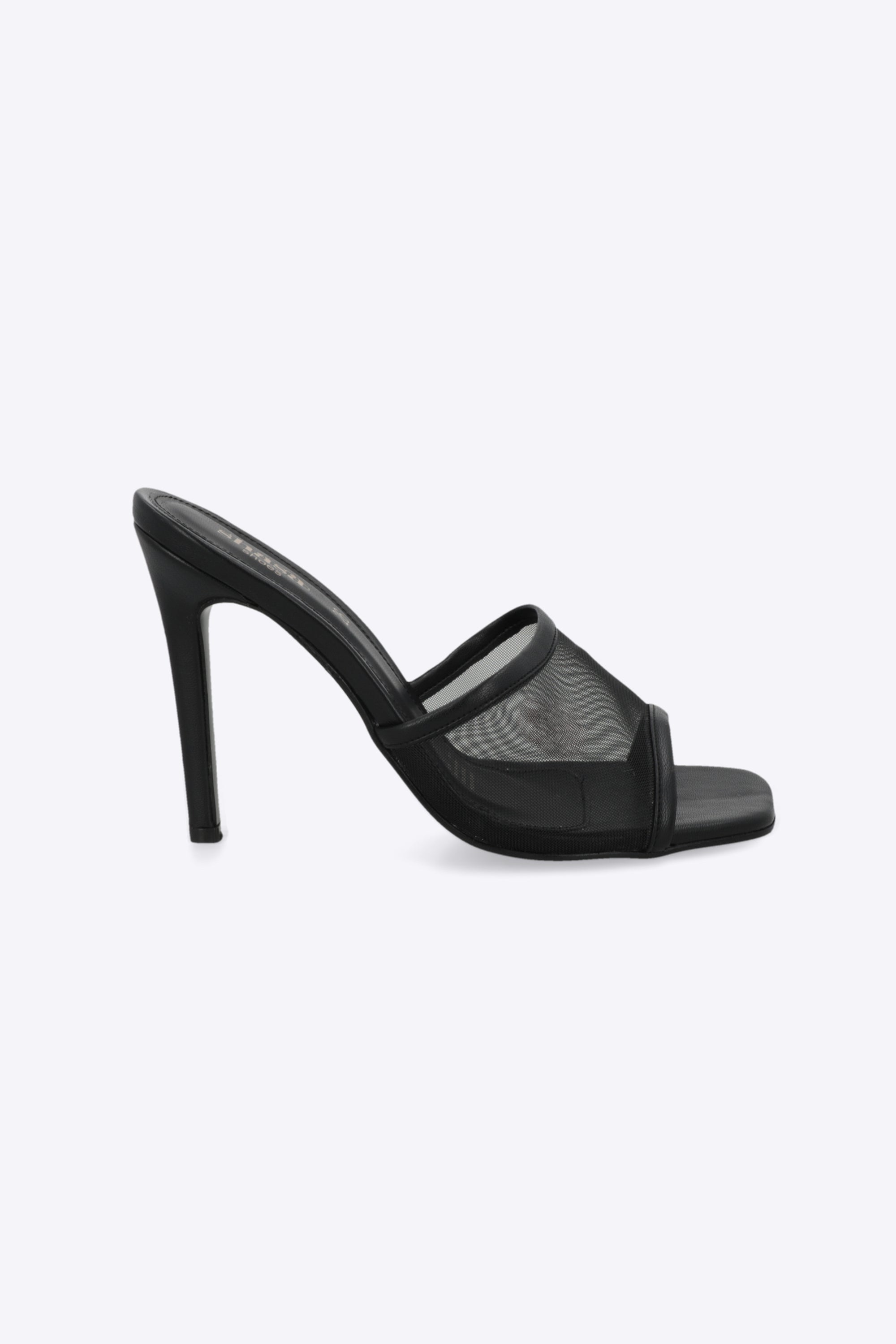 Tacón alto malla peep toe