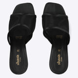 Tacón alto malla peep toe