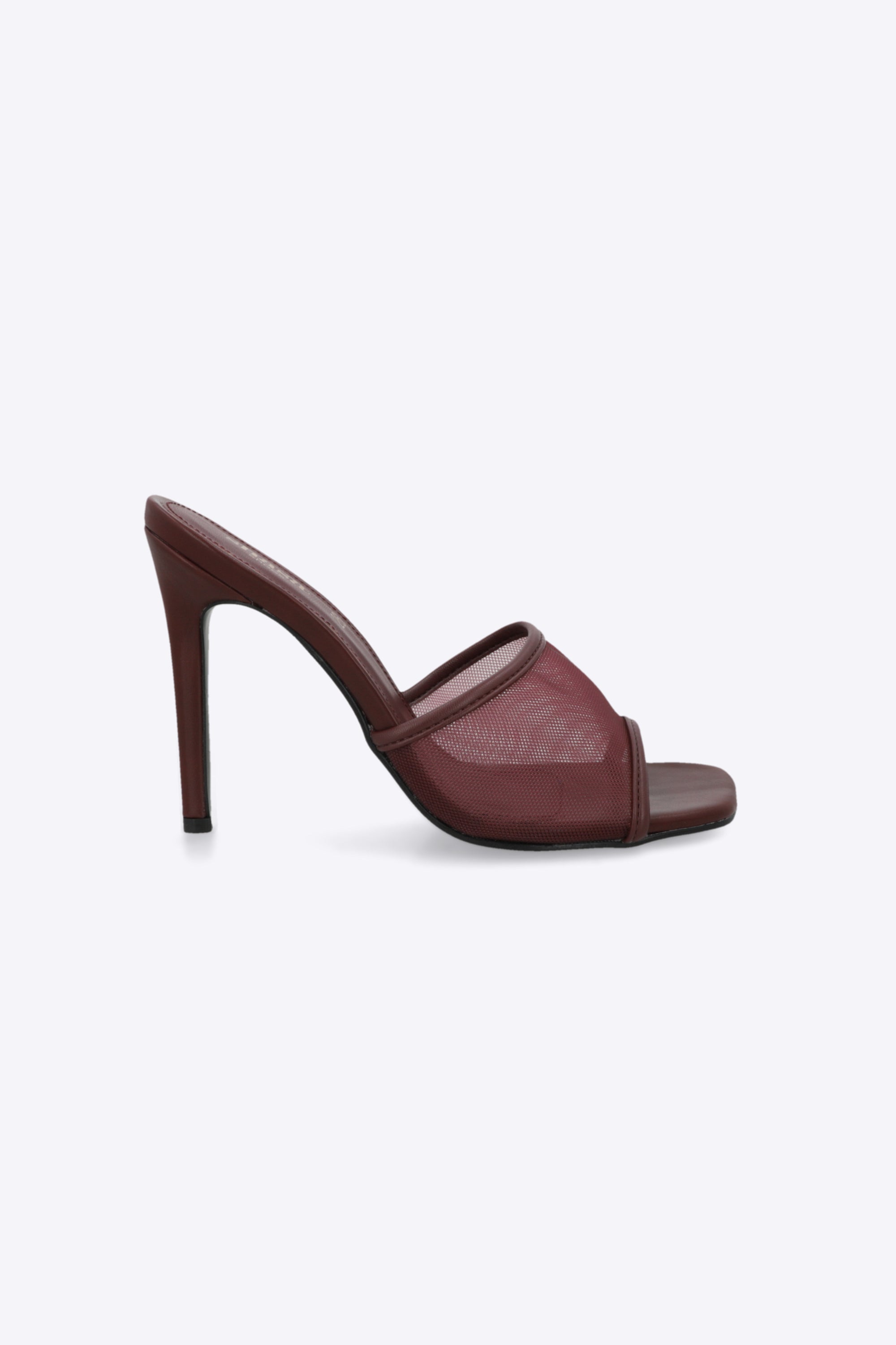 Tacón alto malla peep toe