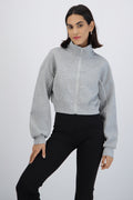 Sudadera con constraste lineas