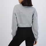 Sudadera con constraste lineas