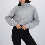 Sudadera con constraste lineas