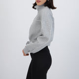 Sudadera con constraste lineas