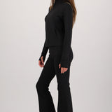 Leggings deportivos flare con fleece