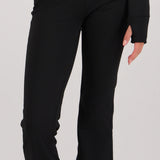 Leggings deportivos flare con fleece