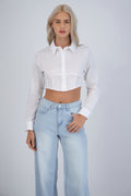 Camisa detalle corset