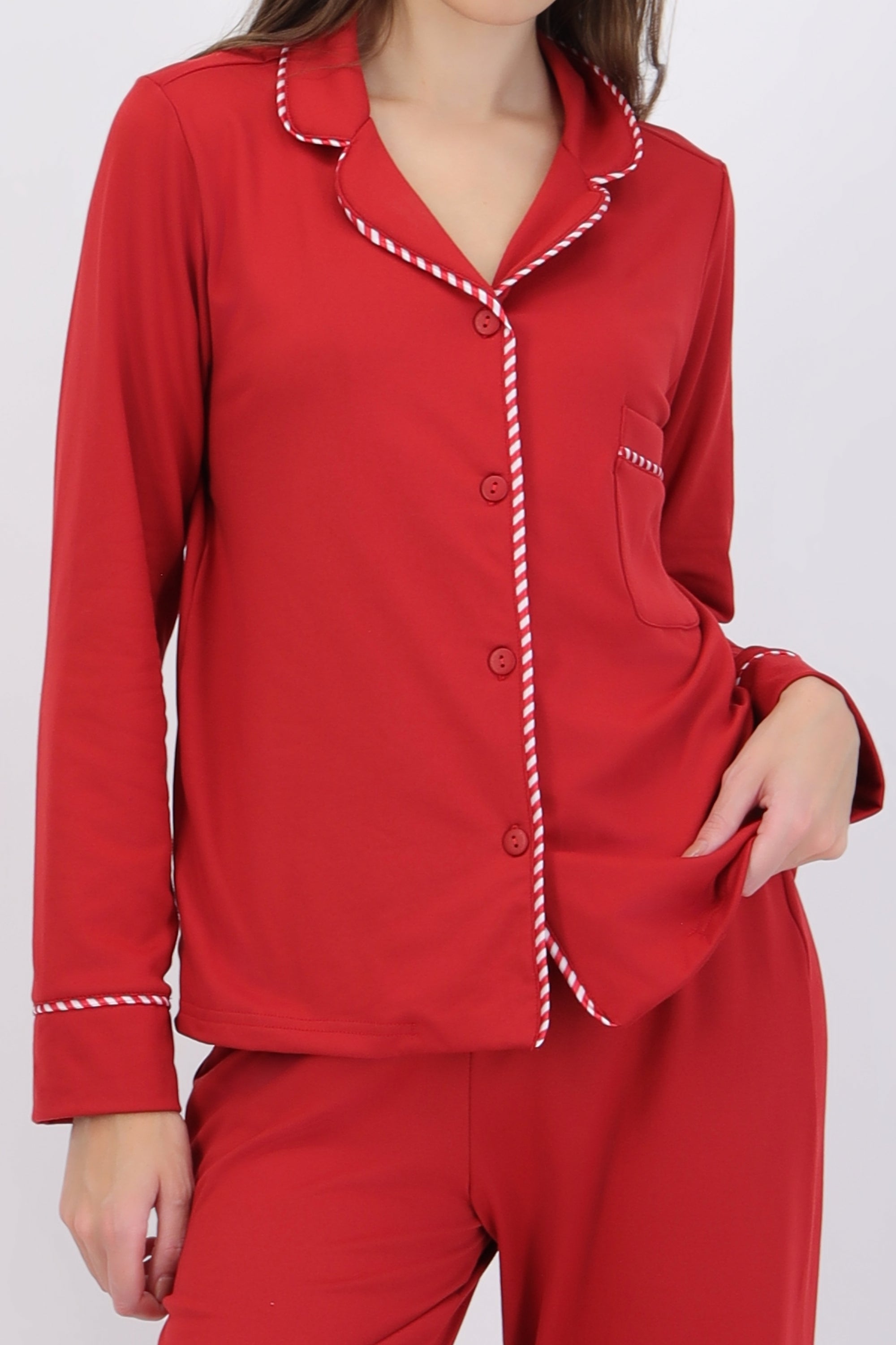 Pijama camisera bies caramelo