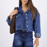 Chamarra denim corset