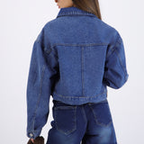 Chamarra denim corset