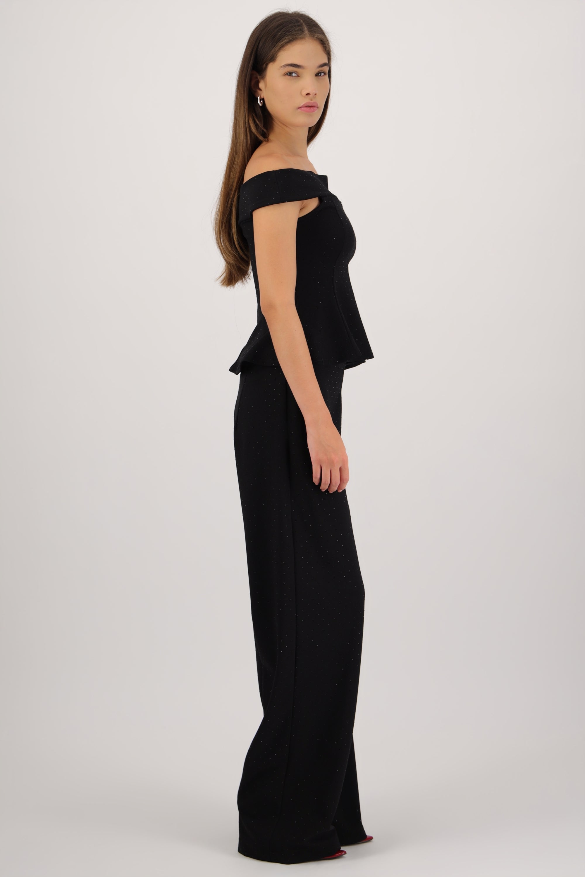 Pantalon detalle brillos NEGRO