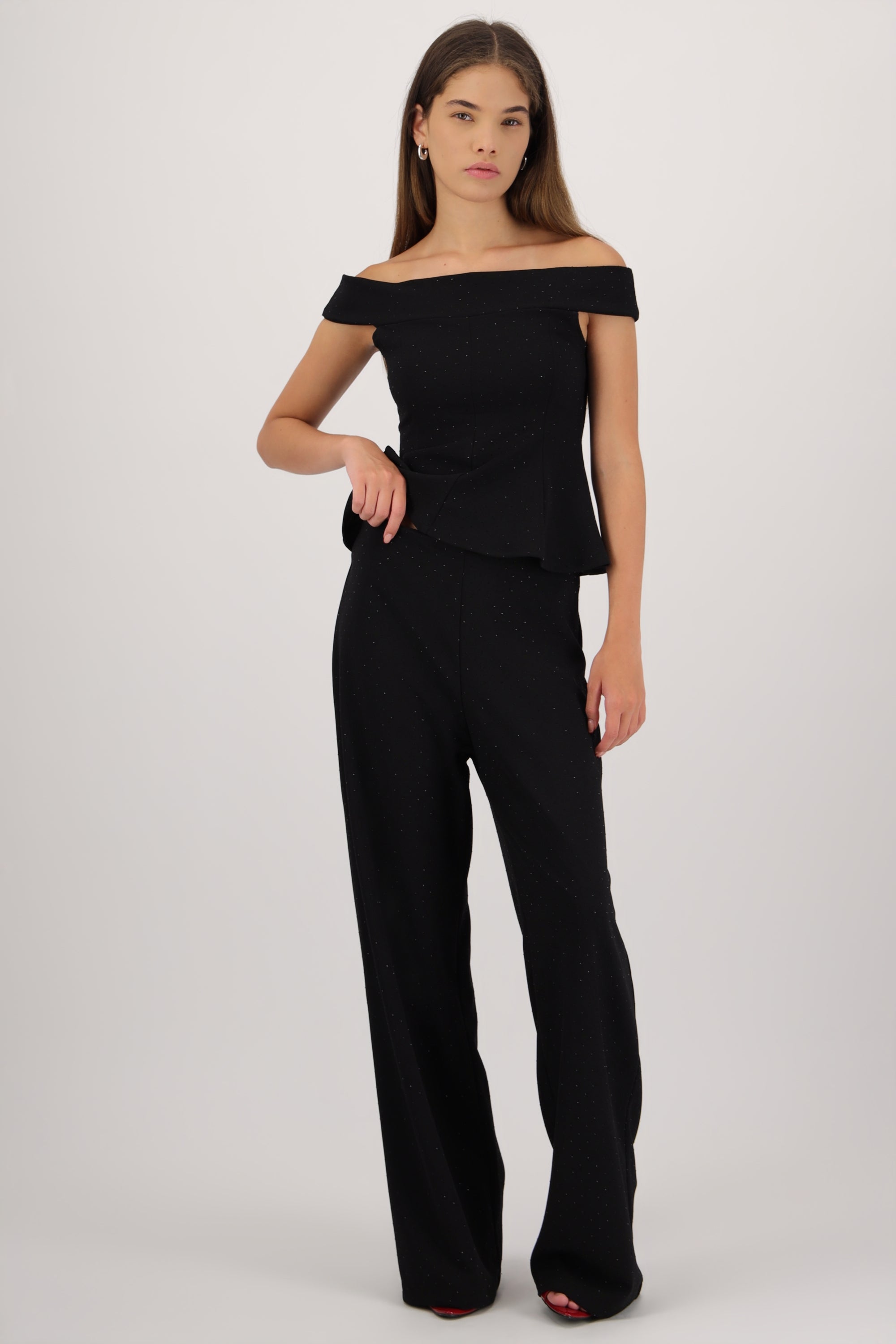 Pantalon detalle brillos NEGRO