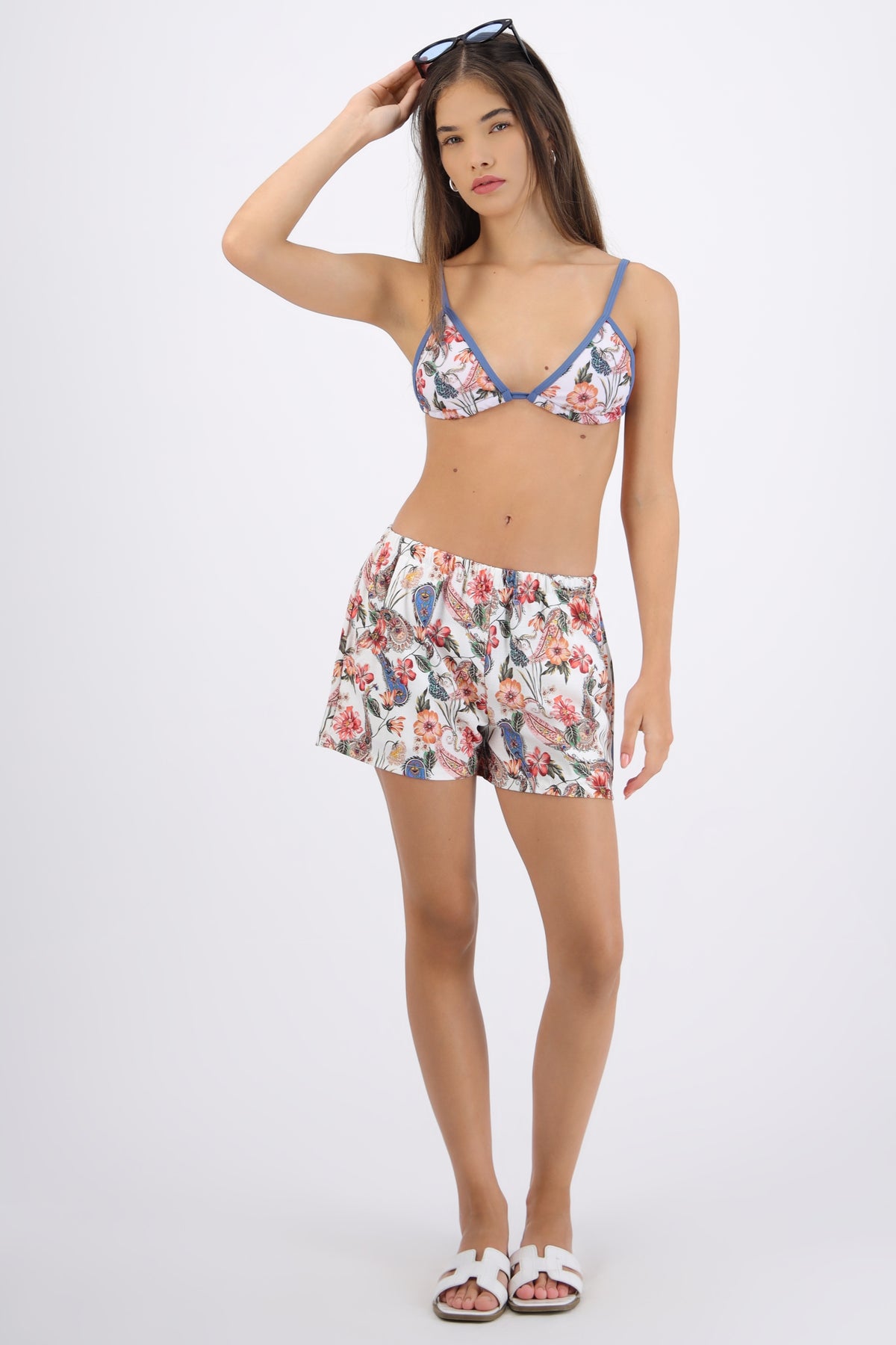 Short estampado AZUL COMBO