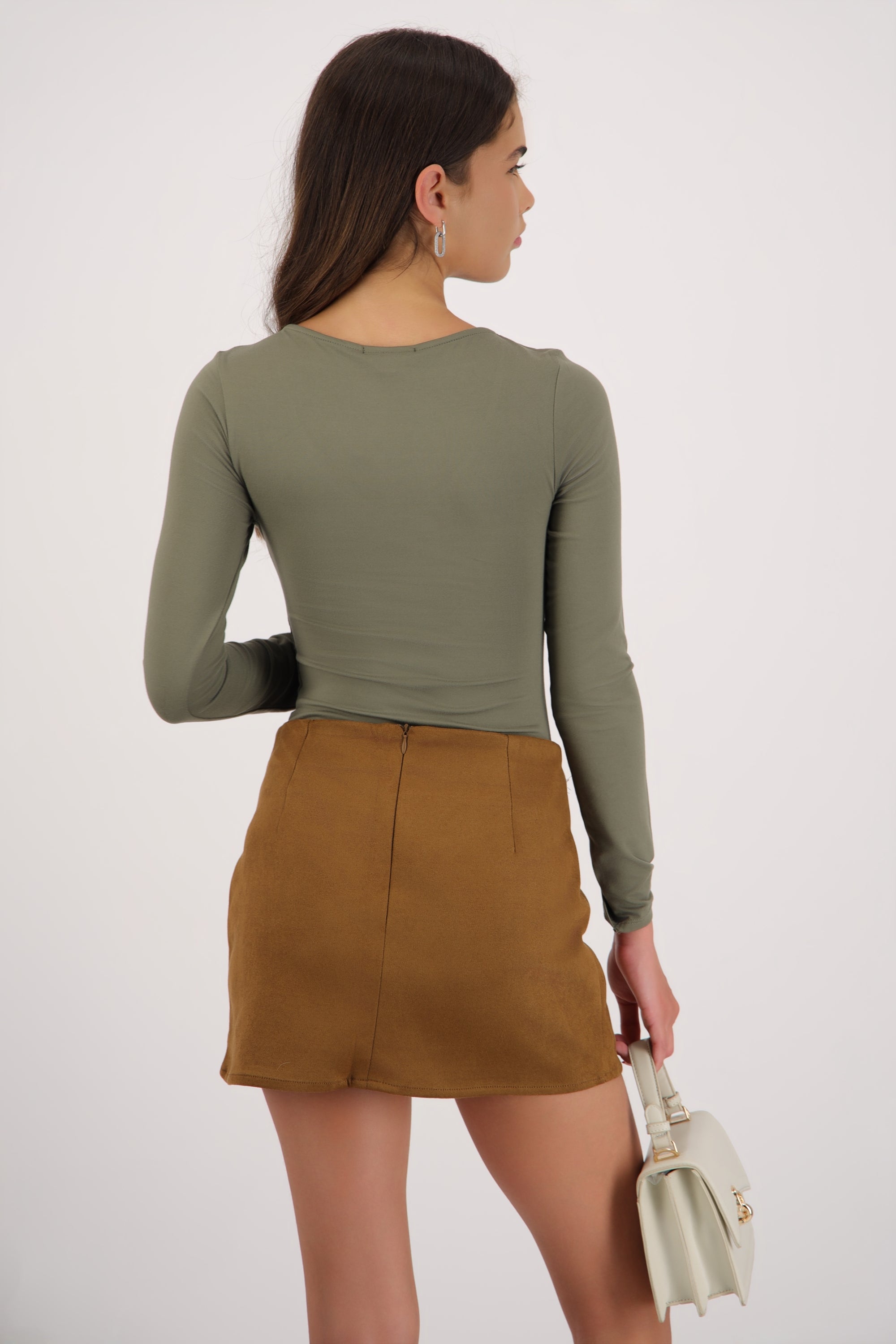 Bodysuit escote v manga larga OLIVO