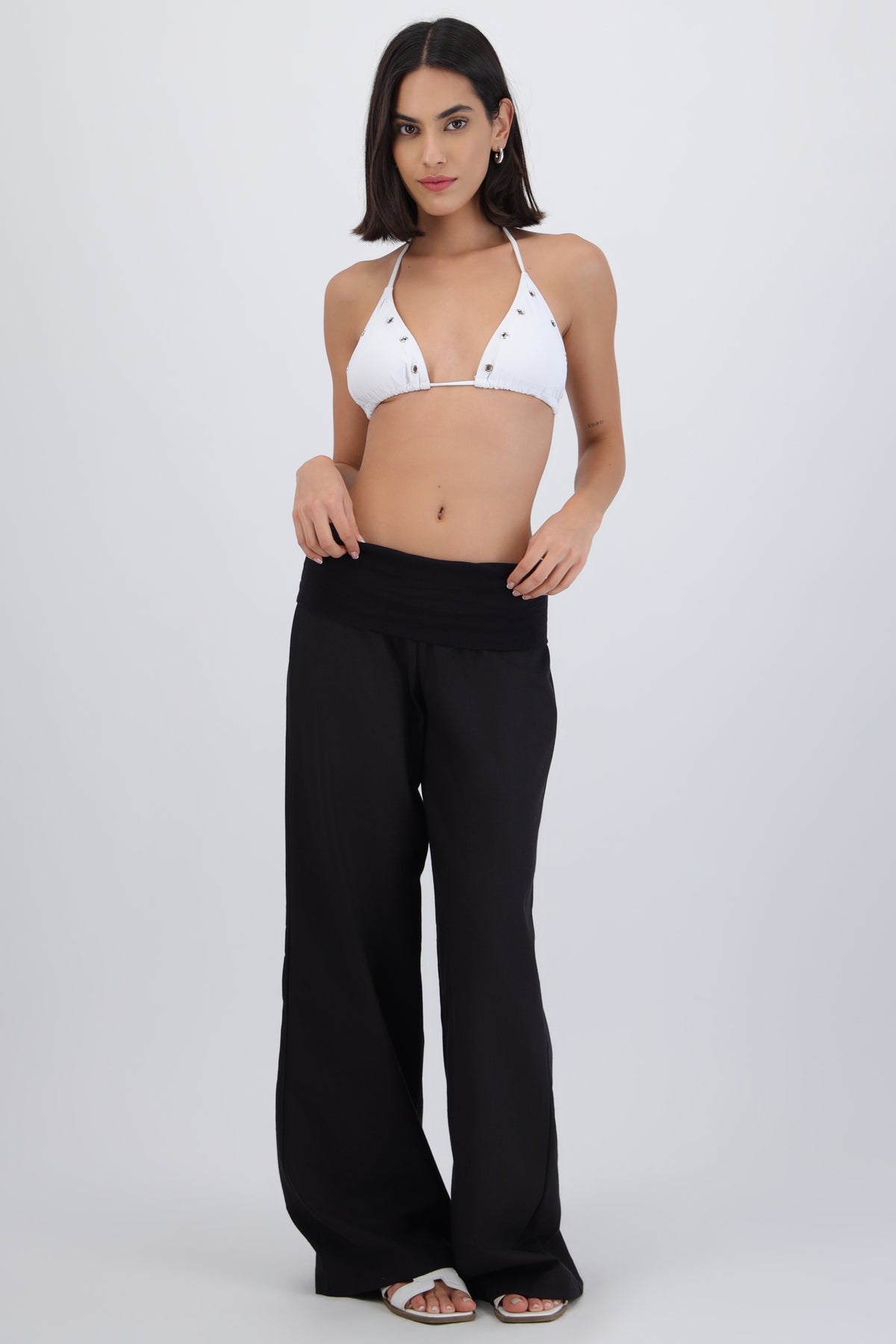 Pantalón dobles pretina NEGRO