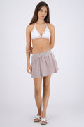 Falda mini estampada lineas