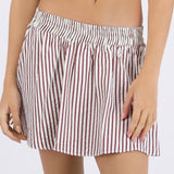 Falda mini estampada lineas
