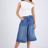 Bermuda denim larga