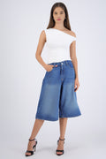 Bermuda denim larga