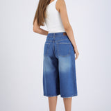Bermuda denim larga