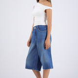 Bermuda denim larga
