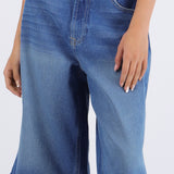 Bermuda denim larga